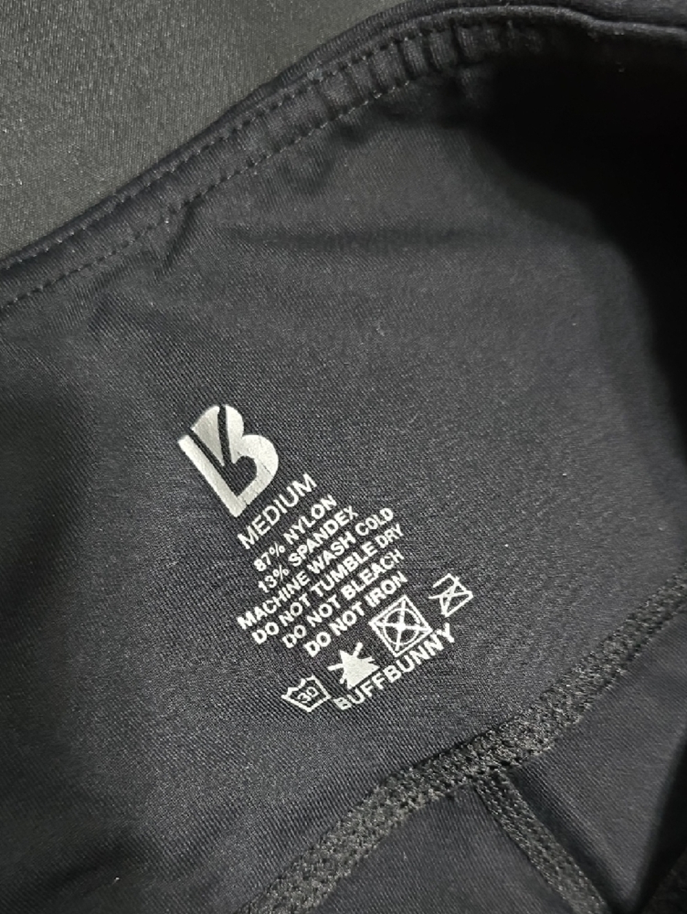 BuffBunny Black Performance Leggings - Picture 2 of 9